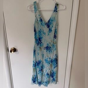 Jones New York Silk Floral Dress Sleeveless Womens Size 6
